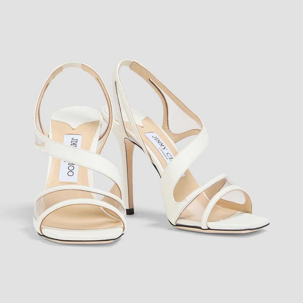 Jimmy Choo White Slingback Heels